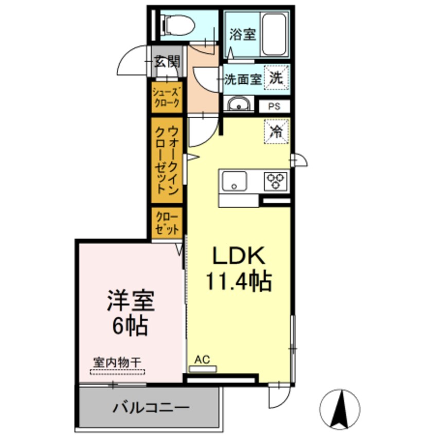 間取図 スペランツァ　ウーノ