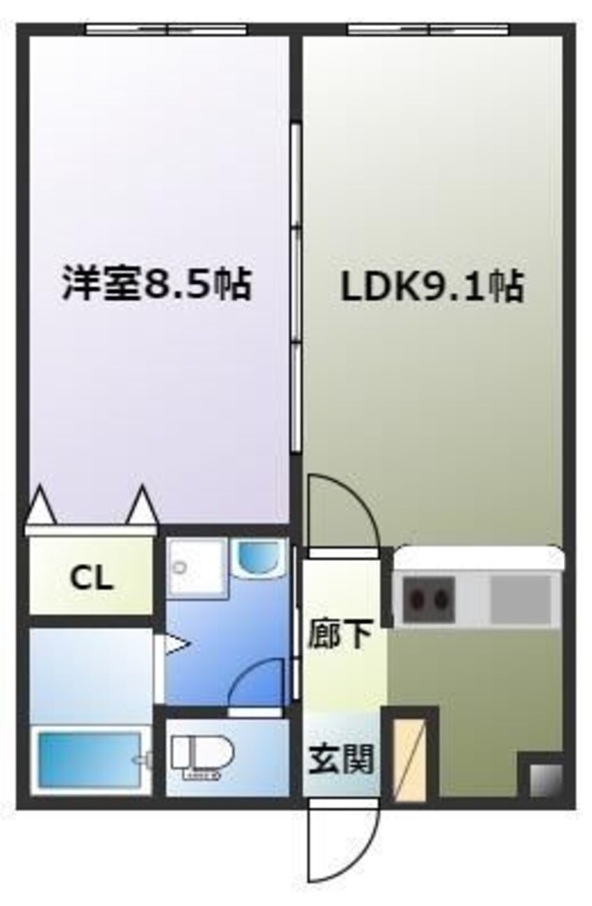 間取図 コリーヌ鷹子・