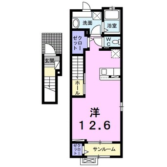 間取図 アンジュー北吉井　Ａ