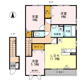 間取図 ウェスティ一色