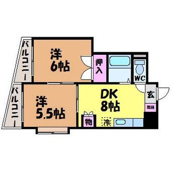 間取図 福音寺マンション・