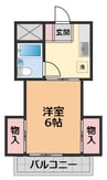 メゾン・プリエ 1Kの間取り