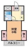 メゾン・プリエ 1Kの間取り