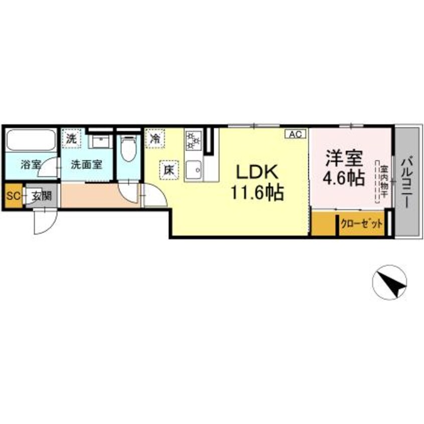 間取図 トリシア　ホワイト