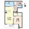 シャーメゾンマヒナ 1LDKの間取り
