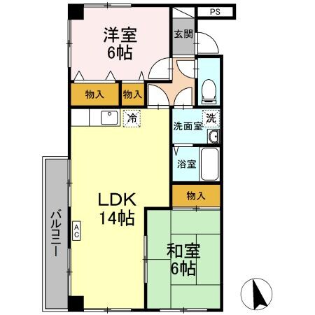 間取り図 ステーションハウス久米Ｖ