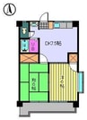 Ｂｒｉｃｋ　Ｇａｒｄｅｎ・ 2DKの間取り