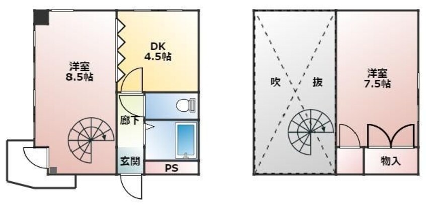 間取図 コヴァ朝生田