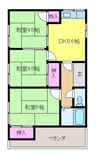 大西アパート 3DKの間取り