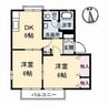 伊予鉄道横河原線/牛渕団地前駅 徒歩11分 1階 築26年 2DKの間取り