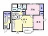 サンパティーク 2LDKの間取り