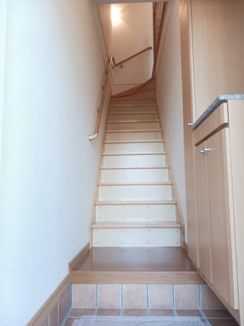 毎日通る玄関はこちらです フルール　Ａ
