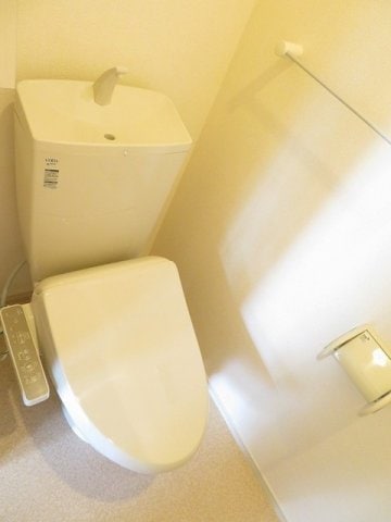 落ち着いた色調のトイレです リアン
