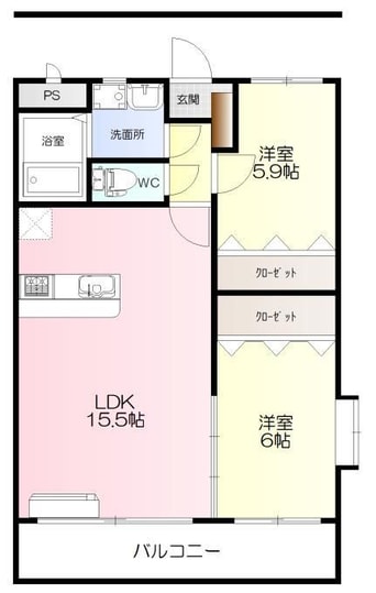 間取図 ジュネス西石井