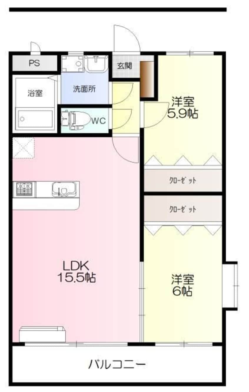間取図 ジュネス西石井