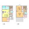 西石井戸建て　梅木邸 2LDKの間取り