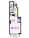 メゾン　ド　ロベリア 1Rの間取り