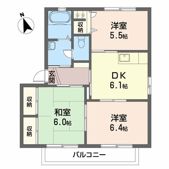 間取図 バリュージュＭ・Ｔ　A