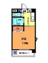 大栄和泉マンション 1Kの間取り