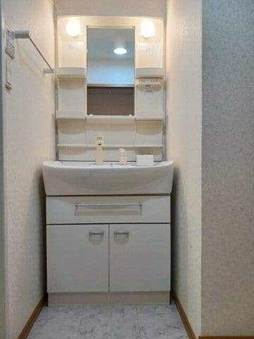 スペースが確保できる洗面所です メゾン　ド　ロベリア