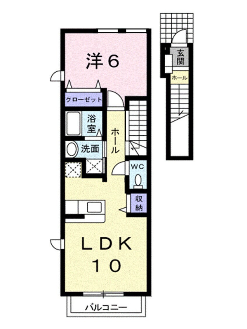 間取図 プラシード小坂Ａ