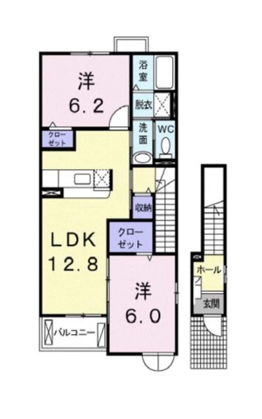 間取図 リヴァーパークⅡ　Ｃ
