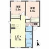 エターナルコートC 2LDKの間取り