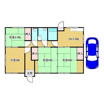 間取図 砥部町原町 兵頭借家