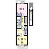 セレノ 1LDKの間取り