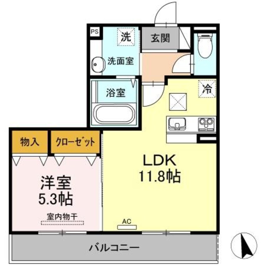間取図 パルハイブリッジⅢ