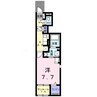 エーデルワイス 1Kの間取り