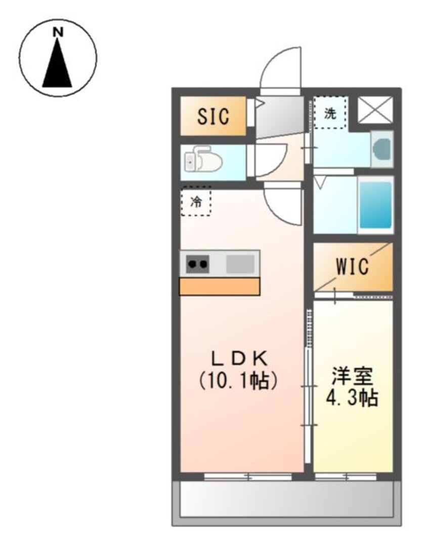 間取図 ソンリッサ　小坂