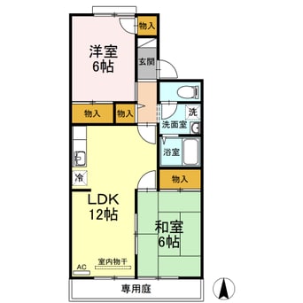 間取図 メゾン･ベルラルジュ　カトレア館