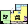 瓢六マンション 1LDKの間取り