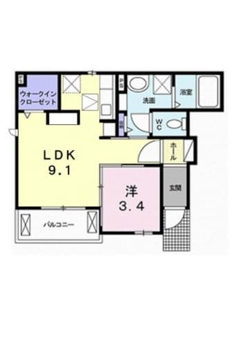 間取図 エル・クレール　Ⅰ