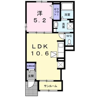 間取図 サンシャルムつばき