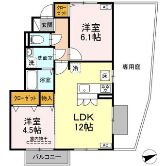 間取図 フレーデンス　ボリ