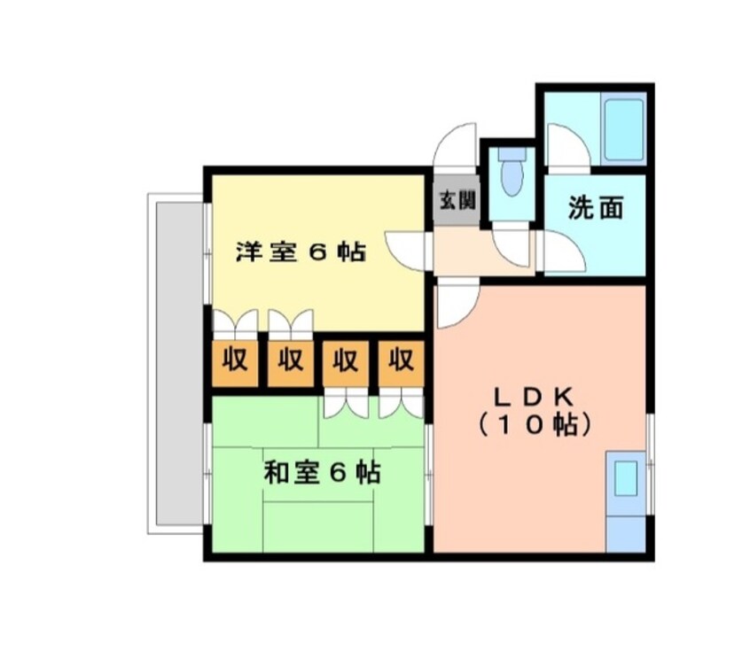 間取図 ピースフル松末・