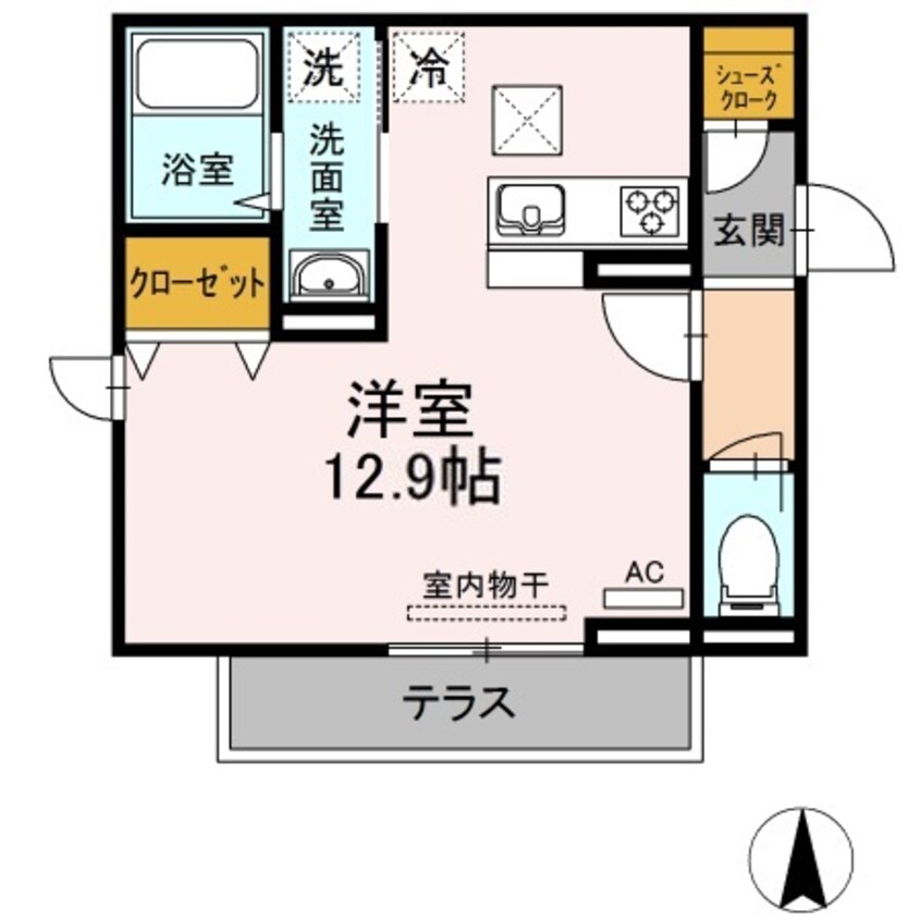 間取図 フルール石手