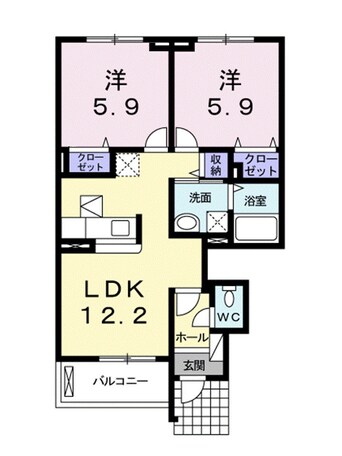 間取図 グルニエ　ドール　Ⅱ