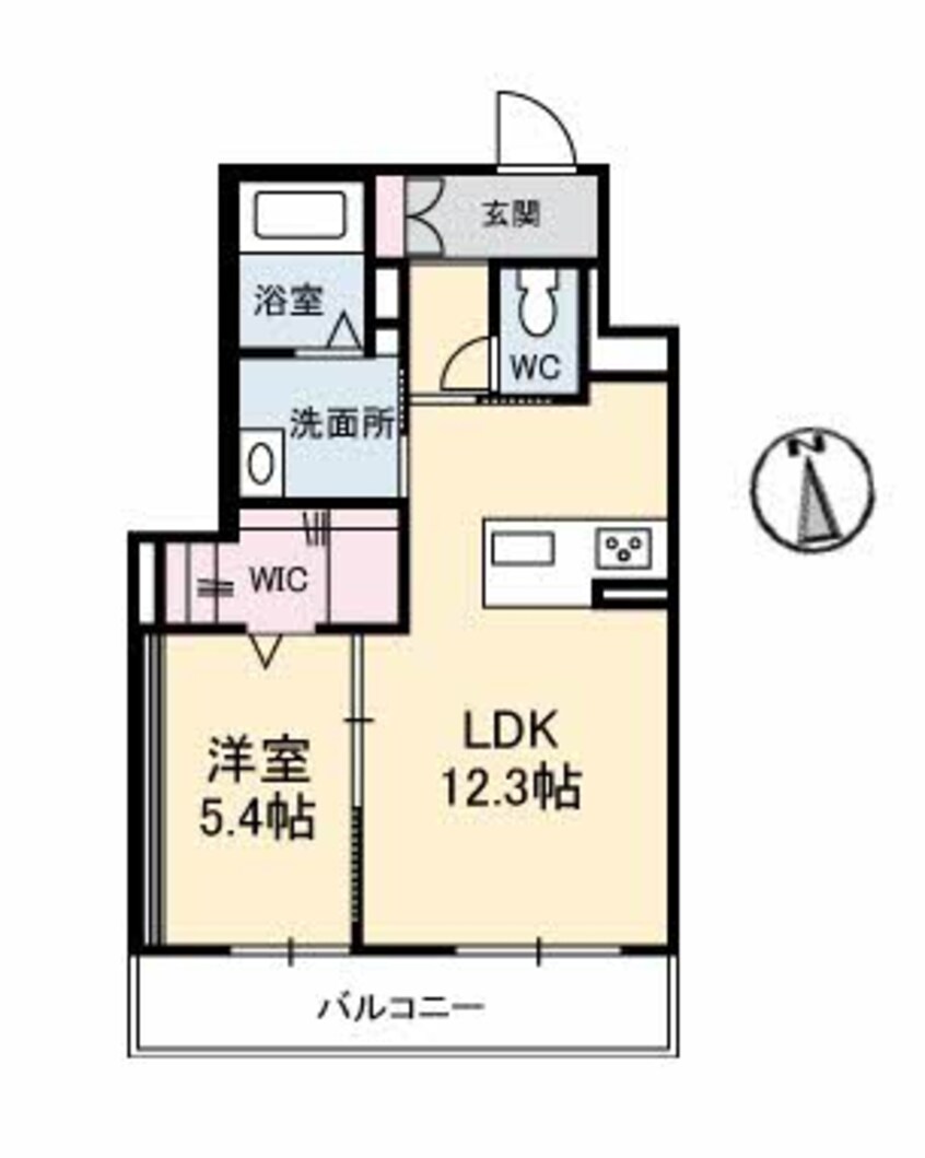 間取図 シャーメゾンステージ古川西　A