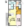 プランドール12 1LDKの間取り