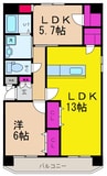 fuful鷹子 2LDKの間取り