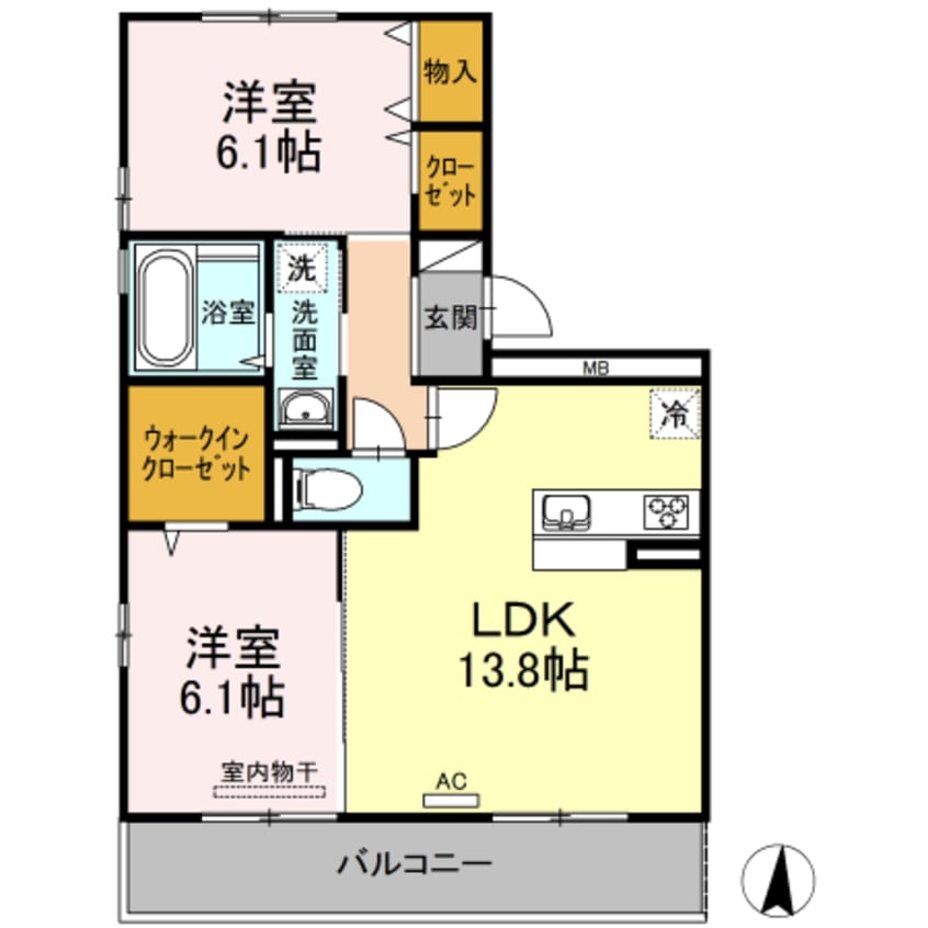 間取図 グリーンパークＭＩＹＵＫＩ