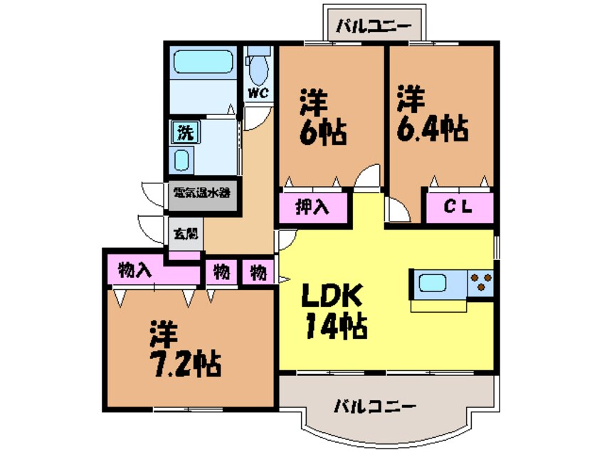 間取図 ブライムソレイユ・