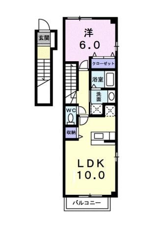 間取り図 リヴァーパークⅡ　Ａ