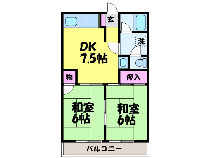 間取図 松山南ハイツ・