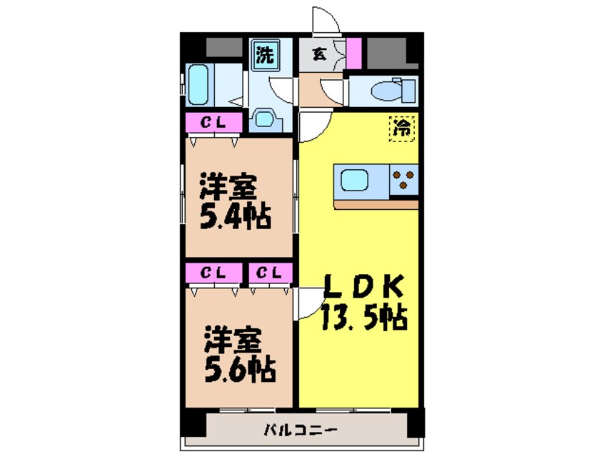 間取図 第5椿マンション・