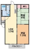 フレグランス大内・ 2LDKの間取り