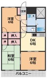 グリーンピア鷹の子・ 3DKの間取り